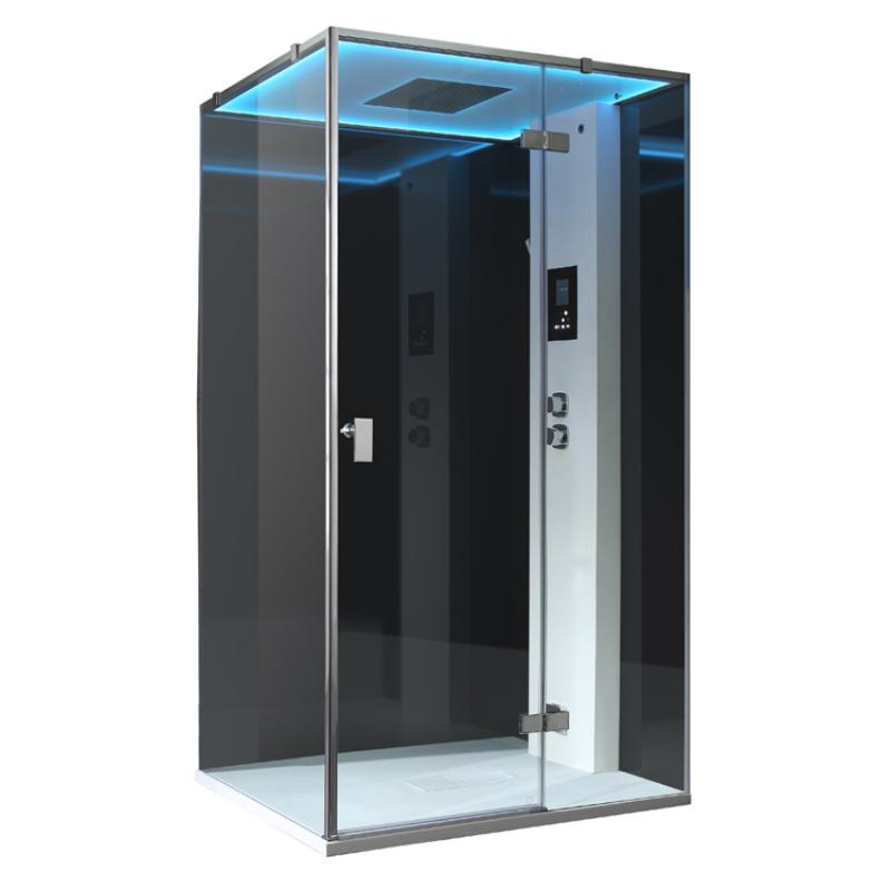 AWT LD207F15 steam shower 120x90 with 3 kW steam generator for 1 person 