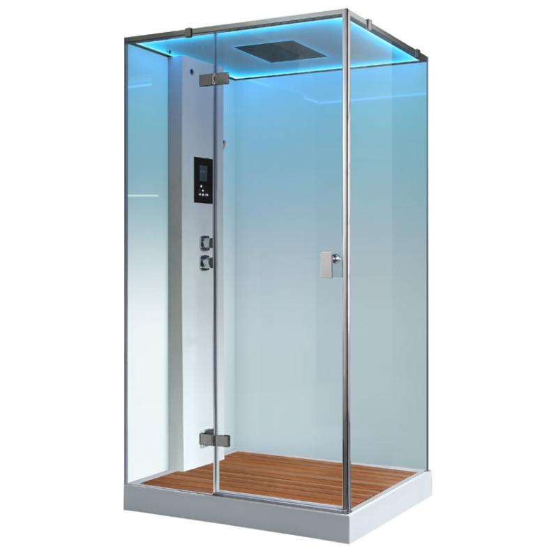 AWT LD207F15 steam shower 120x90 with 3 kW steam generator for 1 person 