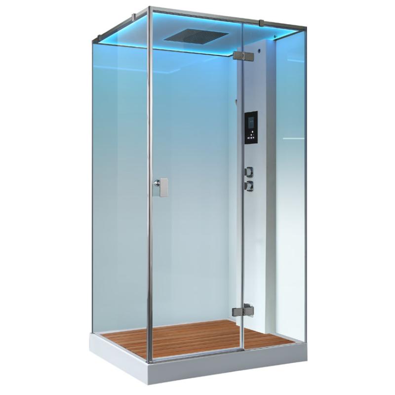 AWT LD207F15 steam shower 120x90 with 3 kW steam generator for 1 person 