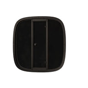 Leil® Black Cube Comfort Gartensauna von Leil® Saunas mit schwarzem Cube-Design, Glastür und gerundeten Ecken für bis zu 6 Personen