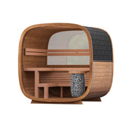 Leil® Dice Solo Gartensauna 5 Personen 4,5 m² von Leil® Saunas mit Holzinnenraum, Saunabänken und Saunasteine