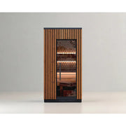 Leil® Viva 120 kompakte Gartensauna 1 Person von Leil® Saunas mit Holzverkleidung und Glastür