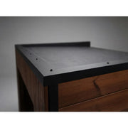 Leil® Saunas Leil® Viva 250 Gartensauna Dachdetail mit Holzkonstruktion und Metallabdeckung