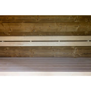 Nordik Wellness Signature L Gartensauna Holzbänke Innenausstattung