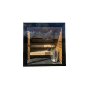 Nordik Wellness Signature M Kompakte Luxus-Gartensauna Innenraum mit Holzbänken und Saunaofen