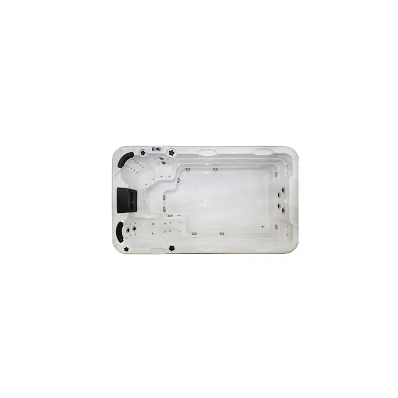 Passion Spas Aquatic 1 Swim Spa für 3 Personen von oben mit Düsen und Massagefunktion