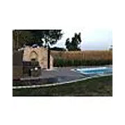 Passion Spas Aquatic 2 Swim Spa für 2 Personen im Garten mit Holzterrasse und Hecke