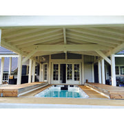 Passion Spas Aquatic 3 Deep Swim Spa für 8 Personen in Holzterrasse unter Pergola integriert