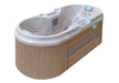 Passion Spas Bliss Whirlpool mit Holzverkleidung und integrierter LED-Beleuchtung