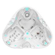Passion Spas Heart Whirlpool in Weiß mit stilvoller Innenform, gezielter Hydrotherapie-Ausstattung und romantischem Design