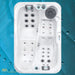  Alt-Text: Whirlpool Passion Spas Indulgence aus der Signature Collection in Vogelperspektive mit ergonomischer Liegefläche und kraftvollen Massagedüsen für zwei Personen.