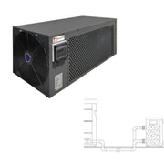 Passion Spa X-TREME GREEN Wärmepumpe mit großem Ventilator und perforiertem Gehäuse, inkl. technische Anschlusszeichnung der Rohrleitungen