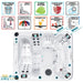  Top-Ansicht des Passion Spas Desire Whirlpools mit Symbolübersicht zu Funktionen wie Aqua Rolling Massage, Soft Tissue Massage, Skimmer Bar und Synergy-Wasserreinigung – inklusive optionaler Freestyle-Massagefunktion.