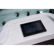 Detailaufnahme der Touch-Bedienung am Platinum Spas Onyx Whirlpool – moderne Steuerung im Spa