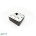 Whirlpool Platinum Spas Happy Deluxe mit 5 Sitzplätzen, moderner Umrandung und ergonomischen Loungern in der Außenansicht.