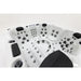 Platinum Spas Palma Whirlpool mit ergonomischem Lounger und vielfältiger Jet-Anordnung im Innenraum

