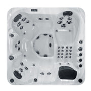  Innenansicht des Platinum Spas Refresh Whirlpool mit 49 Massagedüsen, Liegeplatz und ergonomischen Sitzen für 6 Personen