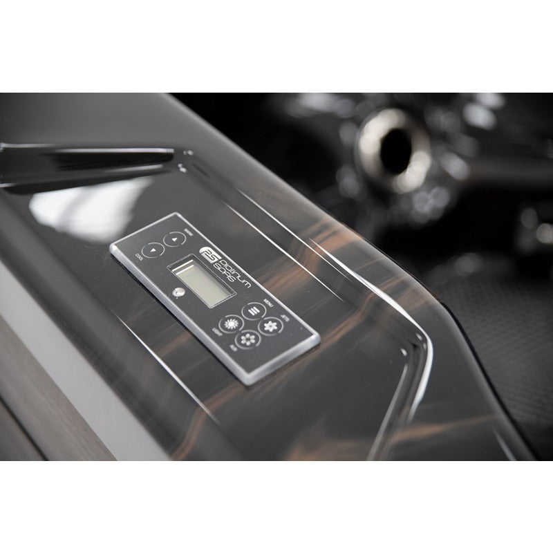 Platinum Spas Seville Whirlpool – digitales Balboa TP500 Bedienfeld mit Display und Tasten auf edler Acrylverkleidung