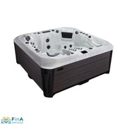 Tokyo Premium Hot Tub von Platinum Spas mit Lounge-Liege und 89 Massagedüsen – Whirlpool für 6 Personen in modernem Design