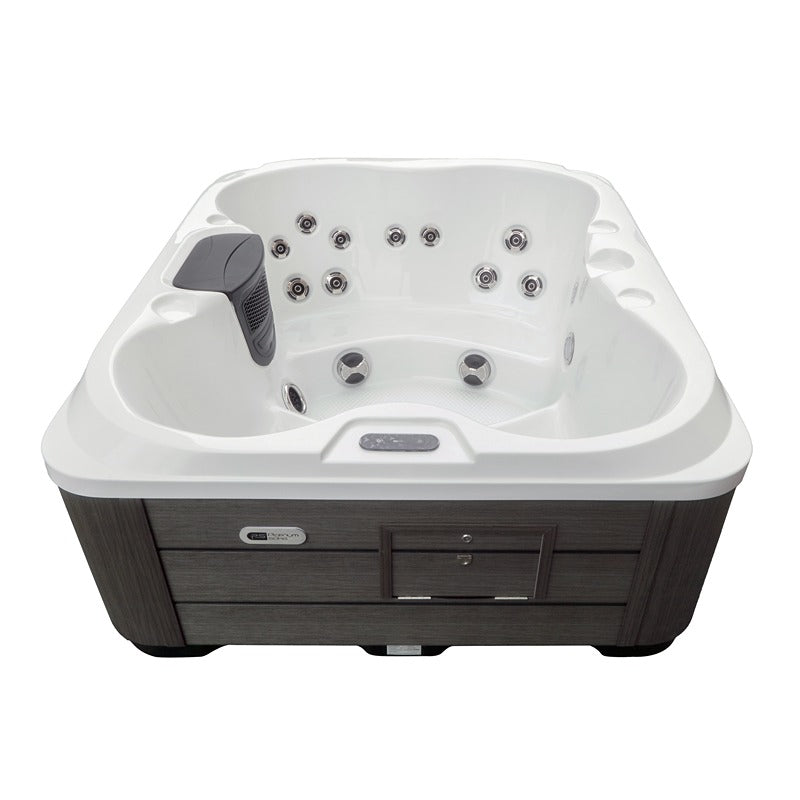 Linke Perspektive des Platinum Spas Vacation Retreat mit ergonomischer Sitzanordnung