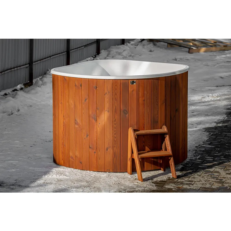 Polar Spa Corner 160 Outdoor Eisbad Composite-Wanne für 2-4 Personen