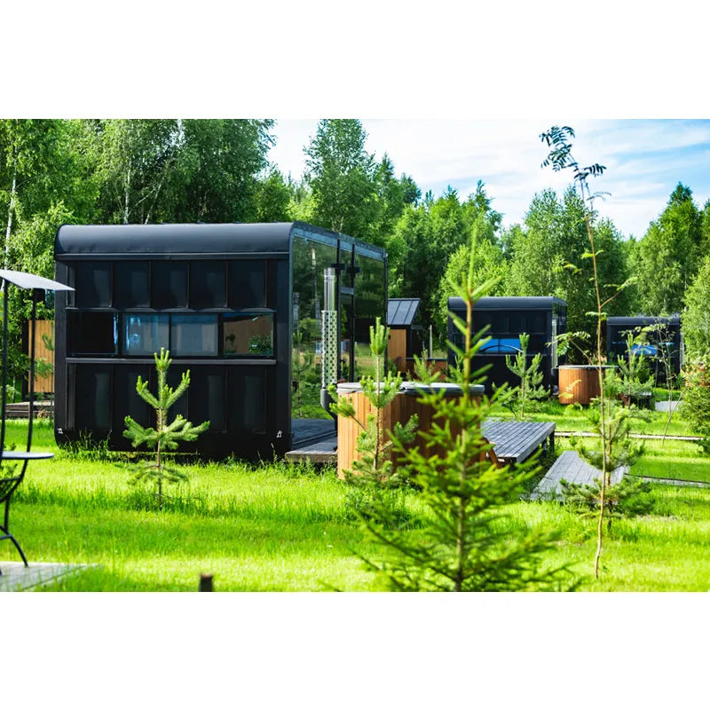 Polar Spa Elite 180 Outdoor Badefass mit integriertem Holzofen für 2-4 Personen