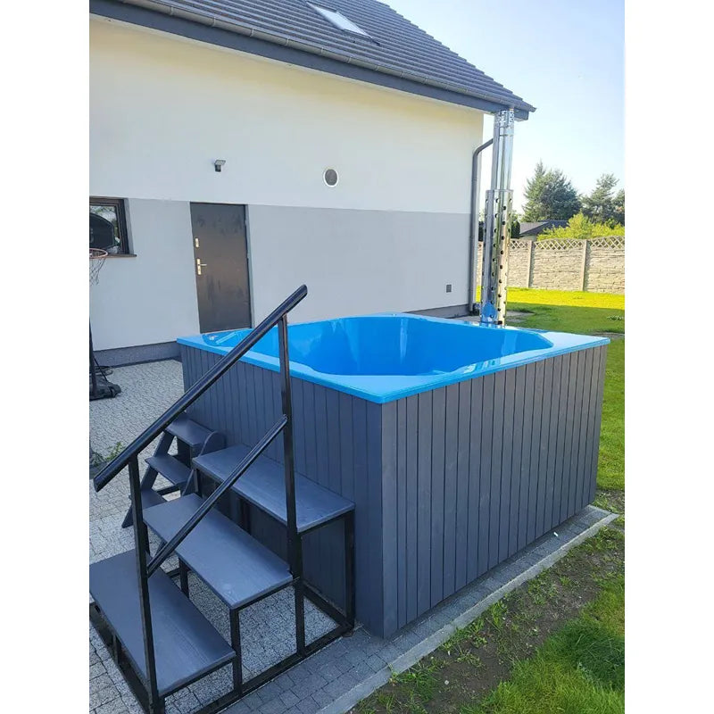 Polar Spa Elite Quattro 180 Outdoor Badefass mit integriertem Holzofen für 4 Personen