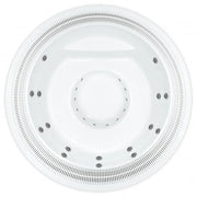 Portcril Club 28 Overflow Spa 9-Personen Whirlpool Draufsicht mit Düsensystem und Überlaufrinne