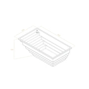 Portcril Diva Pool 42 Swim Spa Hydrotherapie Grundriss mit Maßangaben