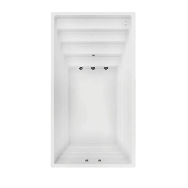 Portcril Diva Swim 42 Swim Spa Innenansicht von oben mit Düsen und Sitzbänken