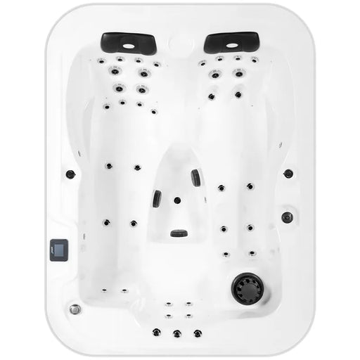 Portcril Double 320 Spa 3-Personen Luxus Whirlpool Draufsicht mit Düsensystem