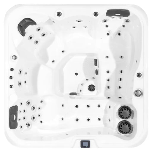 Portcril Double 520 Spa 5-Personen Premium Whirlpool Draufsicht mit Düsen und Steuerung