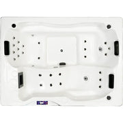 Portcril Emotion 3 Spa 3-Personen Whirlpool von oben mit Düsen und Sitzbereichen
