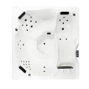 Portcril Emotion 5 Spa 5-Personen Whirlpool Draufsicht mit Wasserdüsen und Steuerung
