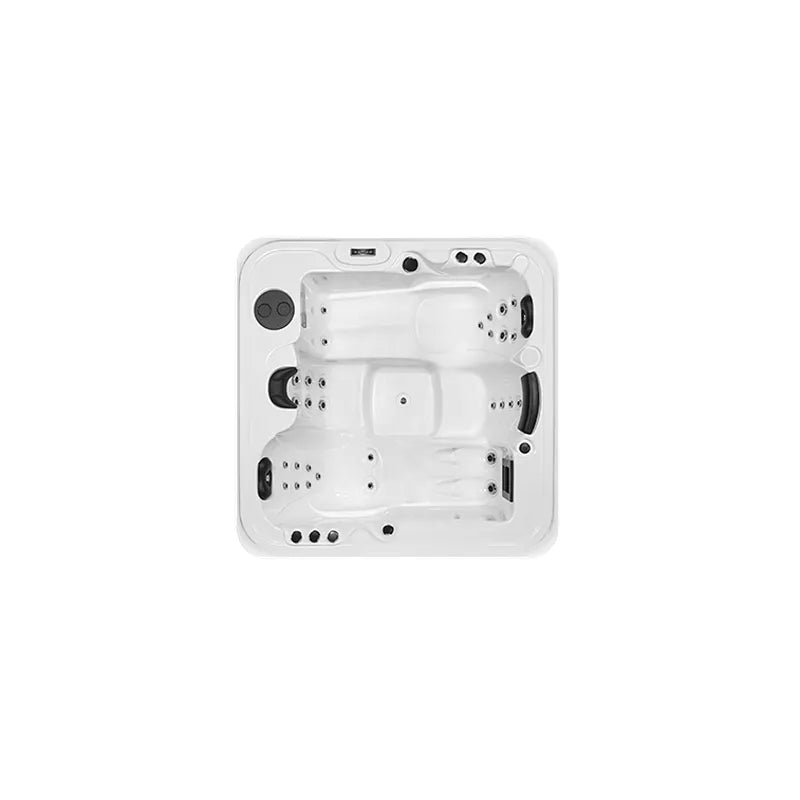 Portcril Essential 4 Spa 4-Personen Whirlpool Draufsicht mit Düsen und Sitzplätzen