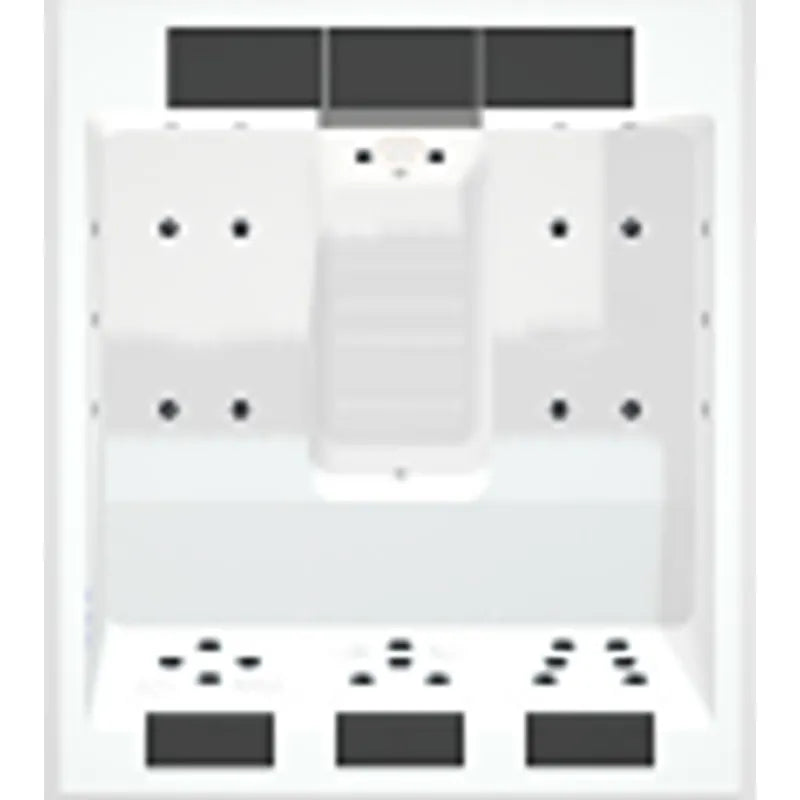 Lounge Divine Pure Spa 3-Personen Wellness von Portcril - Grundriss Draufsicht mit Sitzplatzanordnung