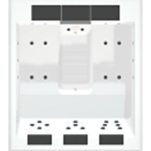 Lounge Divine Pure Spa 3-Personen Wellness von Portcril - Grundriss Draufsicht mit Sitzplatzanordnung