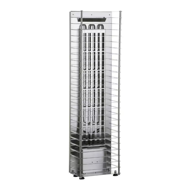 Huum Cliff MINI Saunaofen 3.5 kW mit vertikalem Heizelement und stahlerner Schutzgitterverkleidung in Standausführung