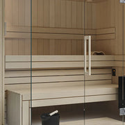 Savne Štrus Air Premium Innensauna - Modernes Design 15×120mm mit Holzausstattung, Glastür und Saunazubehör
