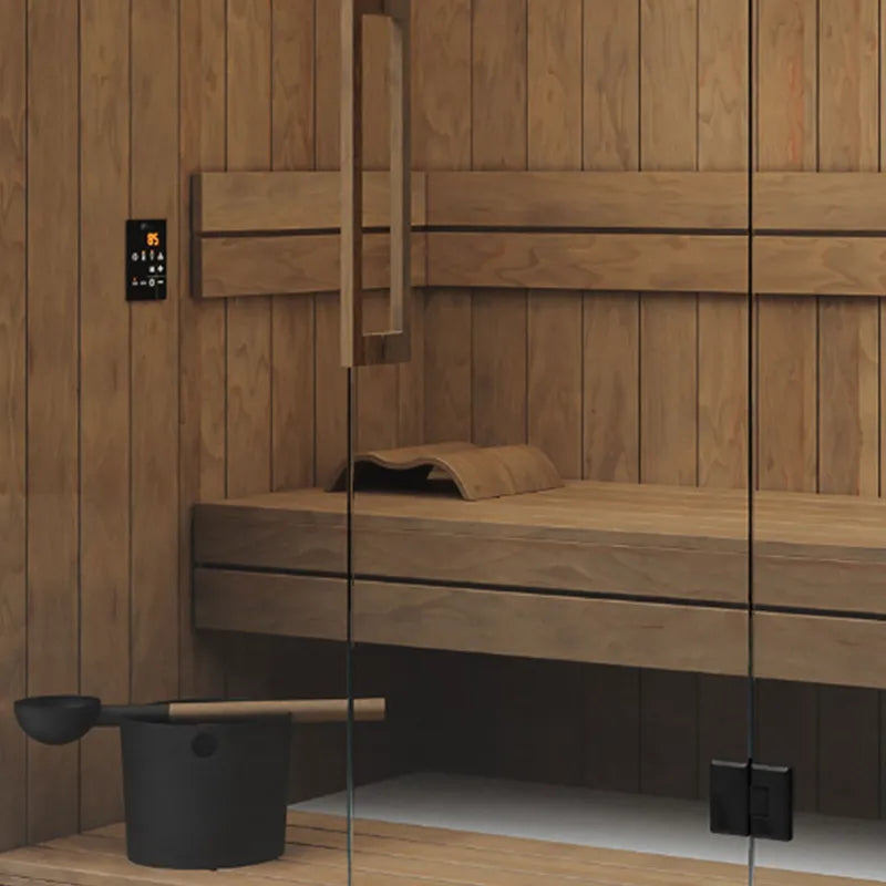 Savne Štrus Air Termo Premium Innensauna - Wärmbehandeltes Holz mit Holzbänken und Glastür