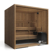 Savne Štrus Air Termo Premium Innensauna - Wärmbehandeltes Holz mit Glastür, Holzbänken und Saunaofen