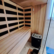 Savne Štrus Air Termo Premium Innensauna - Wärmbehandeltes Holz mit Holzbänken und Saunaofen