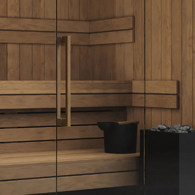Savne Štrus Air Termo Premium Innensauna - Wärmbehandeltes Holz mit Glastür, Holzbänken und Saunazubehör