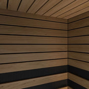 Savne Štrus Infrarot- & Salzsauna - Wellness bei niedriger Temperatur Innenraum mit Holzbänken