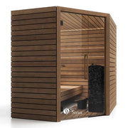Savne Štrus Termo Pure Innensauna - Wärmebehandeltes Holz mit Glastür, Holzbänken und Saunaofen