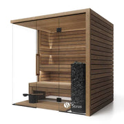 Savne Štrus Termo Pure Innensauna mit wärmebehandeltem Holz, Glastür und Saunaofen