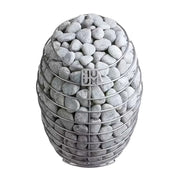 Swedish Cold Grand Escape Gartensauna 4 Personen 90°C Saunasteine in Metallkorb