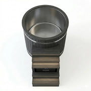 Swedish Cold Nordic Tub Eisbad 198x78x118 Eisbadewanne mit metallinem Becken und Holzverkleidung für 1 Person