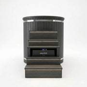 Swedish Cold Nordic Tub Eisbad 198x78x118 für 1 Person - modernes Eisbad mit dunkelgrauem Holzdesign und digitaler Steuerung