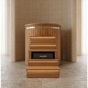 Swedish Cold Nordic Tub Eisbad 198x78x118 für 1 Person aus Holz in modernem Innenraum